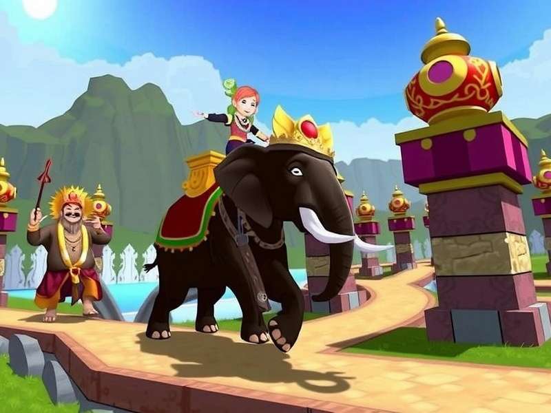 Divine Elephant Ride Main Game Interface Divine Elephant Ride Gameplay Screenshot
